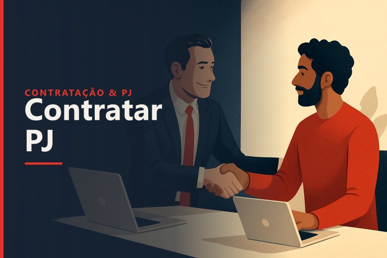 Empresa decidindo entre contratar por CLT ou como PJ sem vínculo