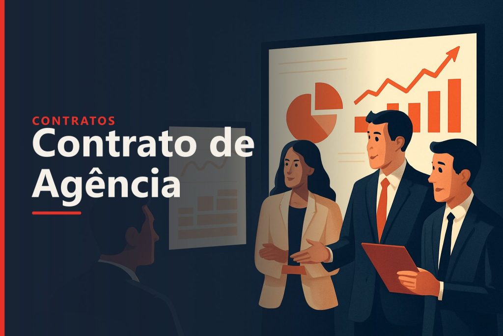 Contrato para agência de marketing sobre um painel de campanhas digitais
