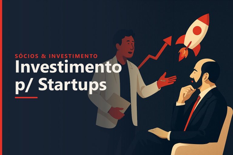 Investimento para startups representado por crescimento e captação