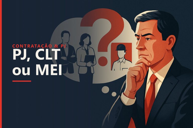 Três formas de contratar equipe: CLT, PJ e MEI