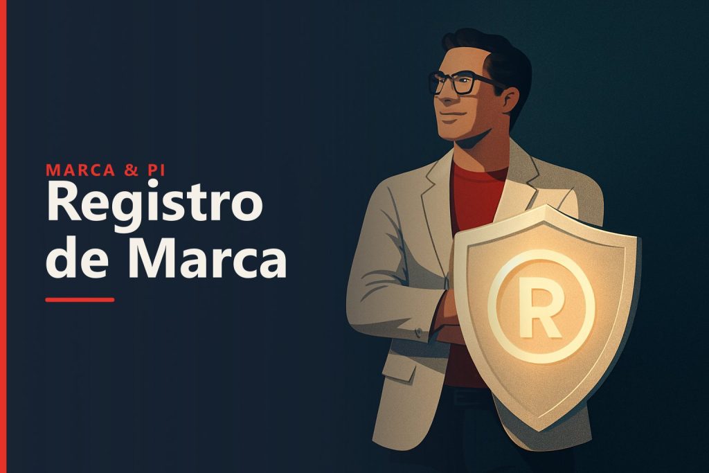 Registro de marca no INPI protegendo o nome de uma empresa